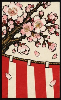 桜に幕