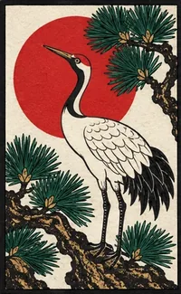 松に鶴