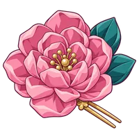 牡丹布簪