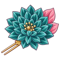 菊瓣布簪