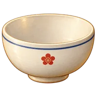 白い茶碗