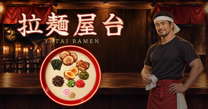 拉麵屋台的遊戲封面